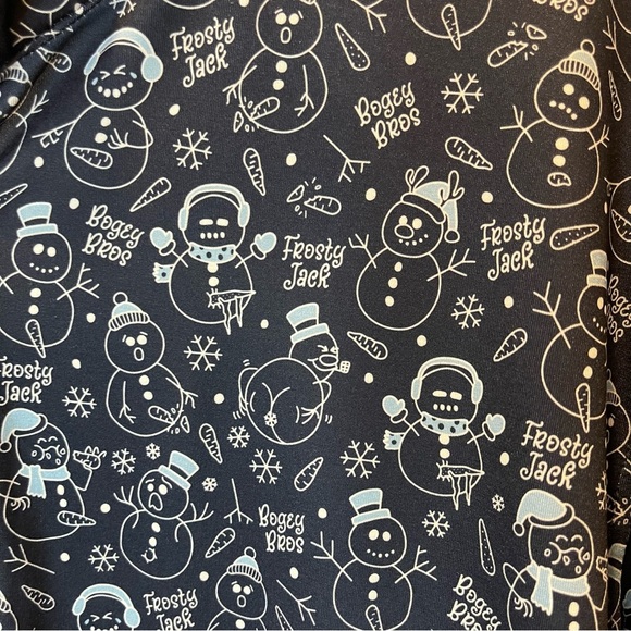 Bogey Bros Frosty Jack Quarter Zip Golf Pullover Mens Size Large - Picture 3 of 6